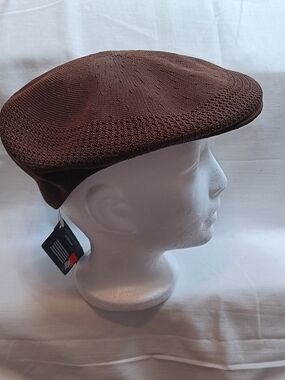 Kangol Chocolate Brown Casual Cap with Embroidered Logo Size M